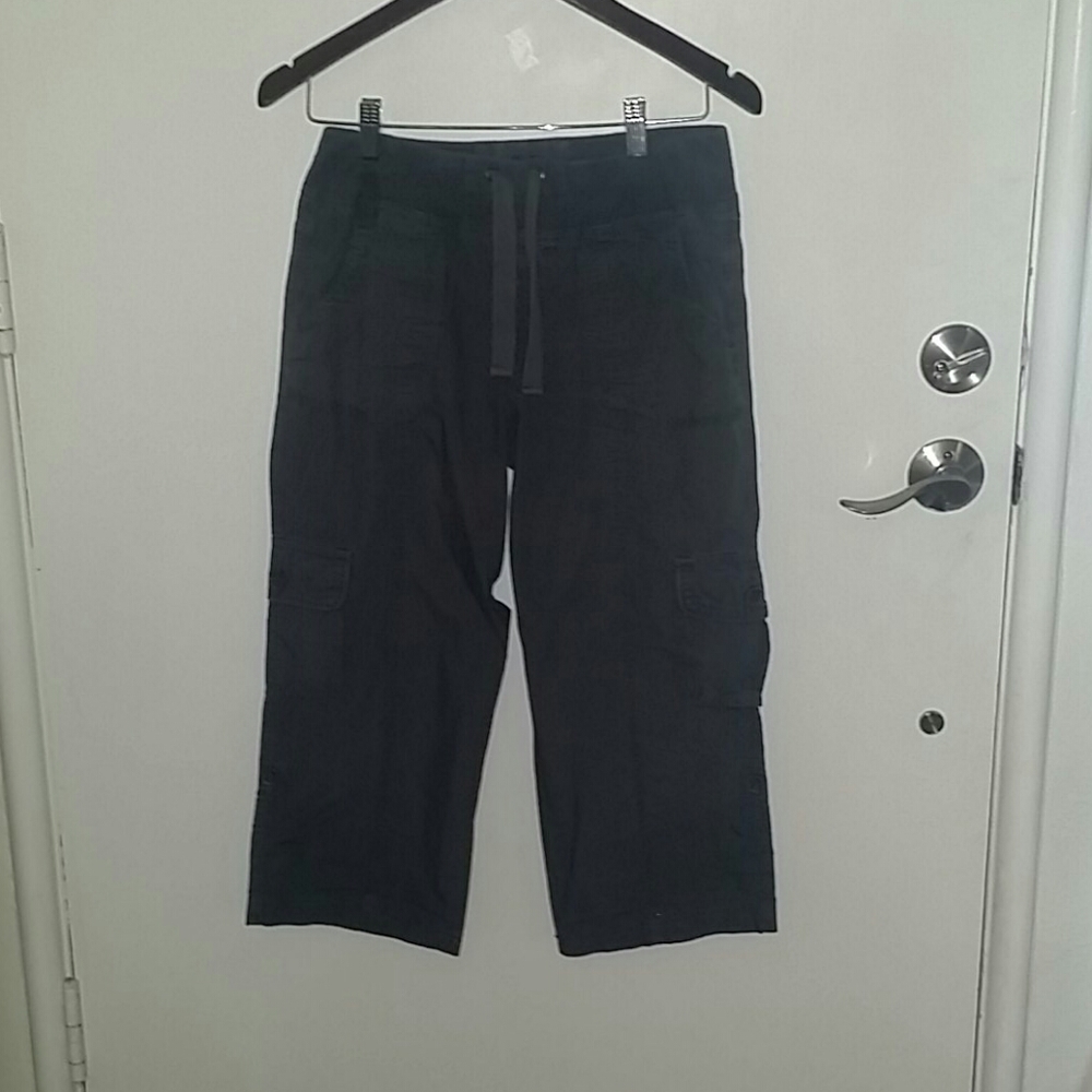 Calvin Klein Ankle Cargo Gray Pants Size S